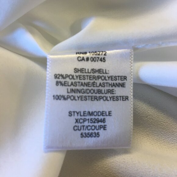 Halston Dress Womens Sz 10 Off White Handkerchief Hem Fairy Girly Beach Wedding - Picture 11 of 12